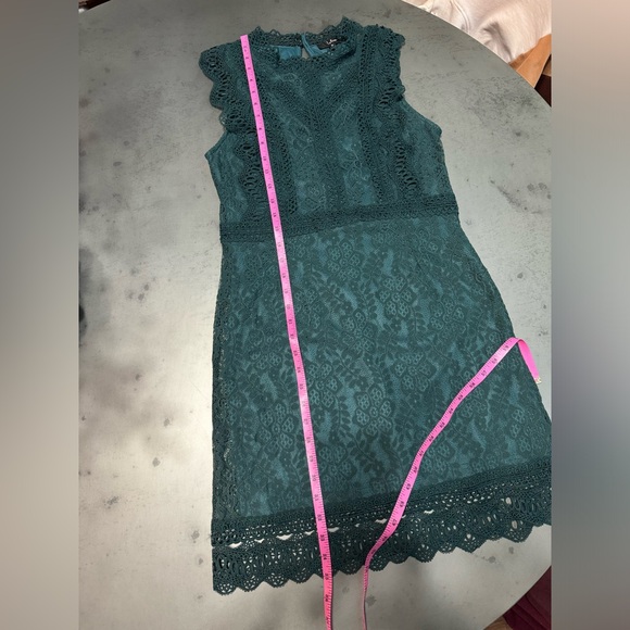 Lulus My Sweetheart Dark Teal Green Lace Mini Dress - Picture 8 of 9